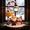 Navidad transfronteriza producto nuevo Lindo muñeco de nieve linterna de lectura Papá Noel luz nocturna decorativa