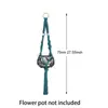 Suministrado directamente por el fabricante, bolsas de red para macetas, cestas colgantes de plantas verdes tejidas de algodón de colores, tapices de pared estilo bohemio, personalizables