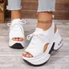 2026 Verano Nuevo Comercio Exterior Talla Grande Sandalias Deportivas Cómodas Casuales para Mujer Estilo Europeo y Americano con Velcro