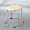 Taburete Redondo para el Hogar, Taburete de Plástico Reforzado, Taburete de Plástico Engrosado para Adultos, Mesa de Comedor, Oficina Comercial, Taburete de Puesto, Simple y Moderno
