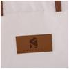 Bolsa Tote de Lona Gruesa con Asa de Cuero Personalizada Lona Personalizada Casual para Traslados Gran Capacidad Tridimensional Lona Bolso de Hombro