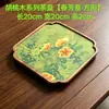 Bandeja de Nogal Estilo Múltiple Soporte para Macetas de Madera Maciza Simple Bandeja de Té de Hotel Soporte para Macetas de Una Sola Capa Mesa Rectangular para Burbujas Secas del Hogar