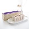 Molde Retangular para Sabão Frio Molde de Silicone DIY Sabão Artesanal Torrada Espessado Molde de Silicone com Tampa