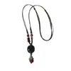 Collar Colgante de Cerámica Estilo Bohemio para Mujer, Estilo Étnico Retro, Cadena Versátil para Clavícula Colgante, Accesorio Conmemorativo de Viaje