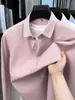 Camisa lisa de algodão para homens jovens e de meia-idade, estilo primavera e outono, confortável e amigável à pele, adequada para o trabalho diário e uso casual, camisa de manga comprida