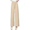 Pantalones Casuales de Pierna Ancha para Mujer 2026 Primavera/Verano Nuevos Holgados Adelgazantes Versátiles Acortados Rectos para Mujeres Petite