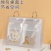 Suporte expositor para joias suporte de mesa bolsa de joias em PVC transparente bolsa auto selante à prova de umidade e anti-oxidação