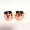 Taza en Forma de Barril de 60 ml con Rayas, Fabricante de Tazas en Forma de Barril de Acero Inoxidable, Taza Moscow Mule, Vaso de Cerveza con Patrón de Diamante Electroplateado