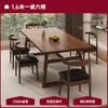 Mesa de Jantar Restaurante de Fast Food Lanchonete Mesa Simples Moderna para Comer Mesa Retangular de Laje Grande Conjunto de Mesa e Cadeiras Comerciais para Catering