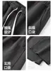 Pantalones Largos Alargados para Hombre Zhusu, Temporada de Otoño, Caída Suelta, Anti-Arrugas, Pantalones Casuales, Corte Holgado, Pantalones de Pierna Recta para Primavera y Otoño