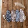 Pantalones delgados de primavera y verano a prueba de mosquitos para niñas, pantalones harem holgados y cómodos para niños, pantalones jogger a la moda con estampado a cuadros y rayas para bebé