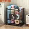 Estantería Móvil para Equipos de Fitness en Casa, Estantería para Guardar Equipos de Estudio de Yoga, Estantería de Almacenamiento Multifuncional
