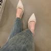 Sandalias de Dedo Estilo Francés Suave Sandalias y Pantuflas Estilo Hada Zapatos de Cuña para Mujer Nuevos de Primavera y Verano Zapatos de Noche Zapatos de Documental Alto