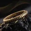 Pulseira de pedra negra de vesícula biliar W transfronteiriça para homens, personalizada, moderna, luxo leve, toque de alta qualidade, pulseira para mulheres, hip-hop, simples, acessório da moda