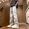 Estilo Funcional Retro Impermeables Color Liso Pierna Recta Pantalones de Exterior para Hombre Streetwear Holgados Versátiles Felpa Adentro Puños Ajustables Pantalones Casuales para Hombre