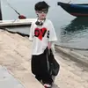 Ropa Infantil Conjunto de Verano de Manga Corta para Niños 2026 Nuevo Estilo de Verano para Niños Mayores, Delgado y Fresco, Elegante y Moderno