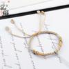 Cuerda de pulsera de nudo de maíz tejida a mano, pulsera de longitud ajustable, bricolaje, colgante a juego, cuerda de pulsera semiterminada
