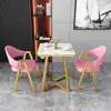 Mesa y sillas de negociación juego sala de estar mesa de recepción oficina oficina de ventas cafetería tienda de té de leche mesa de comedor pequeña para el hogar