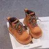 Botas de cuero para niños, colección de otoño 2026 para niños, botas Martin retro de suela blanda, botines casuales y antideslizantes para niños mayores