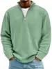 Sudadera de Hombre Amazon Otoño 2026 Cuello Alto Media Cremallera Manga Larga Estilo Casual Chrome Hearts Modelo Nuevo