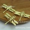 Accesorios para el Cabello DIY Piezas de Bronce Fundido Libélula Colgante Pequeño Ornamento de Libélula de Bronce Fundido Material de Pasador de Cabello Antiguo Accesorios Retro