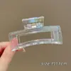 Presilha de Garra para Cabelo Fosca Versátil da Moda para Mulheres, Tamanho Grande para Cabelos Grossos, Pente de Cabelo Exquisito de Alta Qualidade, Acessório de Cabelo Tipo Presilha de Tubarão