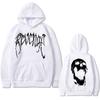 Venta caliente transfronteriza Suéter estampado de doble cara con calavera de esqueleto de la venganza para hombre y mujer