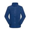 Jaqueta de Fleece Masculina e Feminina para Exterior, Cardigan Quente de Lã Polar, Jaqueta com Forro Interno, Jaqueta de Caminhada Bordada com Logo para Outono e Inverno