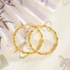 Brincos de ouro torcido de areia vietnamita, luz, luxo, tudo, personalizado, moda feminina, alta qualidade, acessórios de joias, brincos