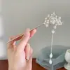 Nueva Horquilla de Madera Estilo Chinoiserie para Mujer, Horquilla Cheongsam Estilo Antiguo Dinastía Han, Horquilla de Aleación, Falda de Cara de Caballo, Tocado, Borla que se Mueve al Caminar