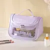 Bolsa de Cosméticos Visualizable de Gran Capacidad, Expandible, Impermeable, Portátil para Viaje, Bolsa de Almacenamiento de Cosméticos de PVC
