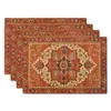 Jogo americano Persian mousepad antiderrapante decorativo tapete de mesa estilo étnico boêmio tapete com isolamento térmico tapete de mesa de jantar ocidental