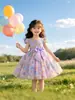 Vestido de Princesa Esponjoso para Niña Moda Bebé Lazo Elegante Vestido de Banquete para un Año Disfraz de Baile para Anfitrión de Festival de Jardín de Infancia