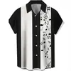Estampa Camisa Havaiana Top Verão Nova Masculina Lapela Cardigã Casual Confortável Esportiva Estampa Digital
