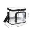 Bolsa Cruzada Transparente Transfronteriza, Bolsa para Picnic y Almuerzo, Bolsa Portátil para Maquillaje y Artículos de Tocador, Bolsa de Almacenamiento de Muñecas Estilo Japonés, Bolsa de Compras