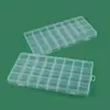 Caja de almacenamiento de cuentas de 30 compartimentos fija, caja de plástico con compartimentos de PP transparente, caja para piezas de ferretería, caja para anzuelos de pesca y aparejos