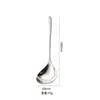 Espesado Acero Inoxidable 304 Utensilios de Cocina Cuchara para Sopa para Hogar Restaurante Olla Caliente Cucharón para Sopa Cuchara Grande para Sopa Servir Gachas Mango Largo Concha para Sopa