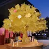 Árbol de Banyan Dorado Artificial, Árbol de los Deseos, Árbol del Dinero para Año Nuevo, Árbol Grande Artificial para Salas de Oración y Centros Comerciales, Árbol Falso para la Buena Fortuna