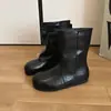 Hebilla de cinturón estilo europeo y americano, botas de montar de color liso para mujer, colección otoño/invierno 2026, punta redonda, realzadoras de altura interior, botines de moda hasta la pantorrilla