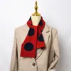 [Camuflagem e Bolinhas] Cachecol de Lã Coreano Malhado Outono e Inverno ins Cachecol Pequeno Decorativo para Pescoço