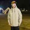 Nova Jaqueta com Capuz Solta para Trabalho Primavera e Outono para Homens e Mulheres, Jaqueta Patchwork Versátil Estilo Coreano, Moda Jovem Elegante e Estilosa