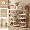 Zapatero plegable para entrada de casa, zapatero multicapa para apartamentos de alquiler, dormitorios y entradas, no requiere instalación, zapatero simple