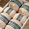 Fio de lã mercerizada 100% lã merino 100g rolo grande novelo de lã de espessura média para tricô à mão atacado feito à mão