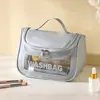 Bolsa de Cosméticos Visualizable de Gran Capacidad, Expandible, Impermeable, Portátil para Viaje, Bolsa de Almacenamiento de Cosméticos de PVC