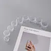 Caixa pequena redonda transparente de PS de várias especificações 5ml-50ml para creme, cosméticos, embalagem portátil para viagem