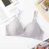 Ropa interior para niñas, Sujetador inalámbrico para mujer de busto pequeño, Realza el escote, Sin costuras, Directo del fabricante, Estilo fino, Sujetador para estudiante de secundaria