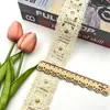 Novos Acessórios de Renda Bordada com Lantejoulas e Corda de Algodão de 5cm de Largura Estilo Étnico para Gola de Placket Cheongsam Dinastia Han