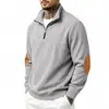 Amazon Europa América Primavera Outono Exterior Corduroy Solto Retrô Casual Gola Alta Zíper Versátil Moletom com Capuz Masculino