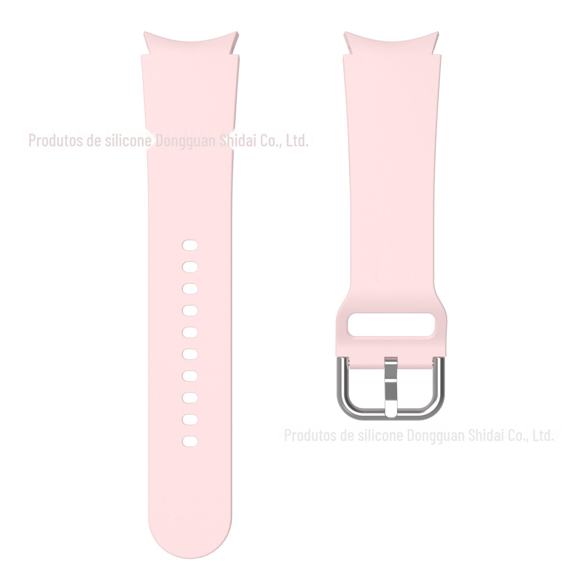 月牙A款纯色穿孔表扣硅胶表带