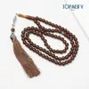 Pulseira com Borla Contas de Oração do Oriente Médio Subhah Portátil Contas de Oração 99 Contas Contas de Oração Tasbih Pulseira Estilo Oriente Médio